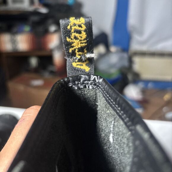 Dr Martens Doc 1460 Pascal Combat Boots Womens Size 7 US Black Flaws See Pics - Picture 9 of 15